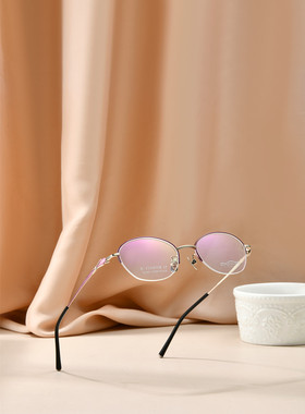 浩无界近视半框时尚女款超轻