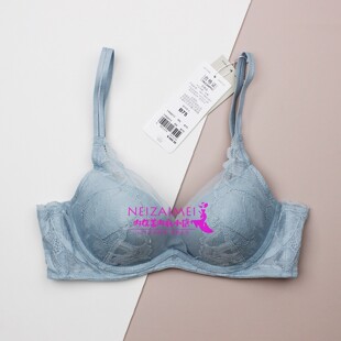 黛安芬金致繁花无钢圈空盈杯小胸聚拢文胸上薄下厚深V内衣11R2013