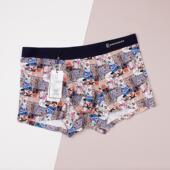 清仓 伊尚杰男士 莫代尔3A抗菌防臭内裤 特价 平角裤 D59259