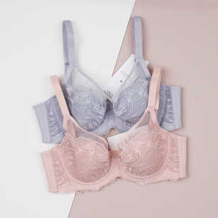 薄杯上托聚拢女士文胸16R8972 大胸大尺码 黛安芬正品 24春夏款