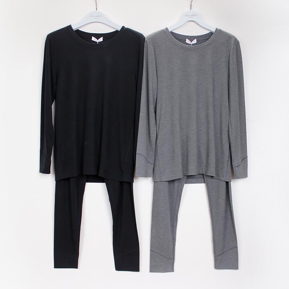 曼*芬秋冬茶花-舒暖双面绒男士中厚保暖套装秋衣秋裤20221191