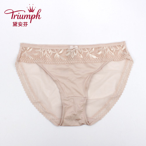 黛安芬性感蕾丝低腰三角内裤
