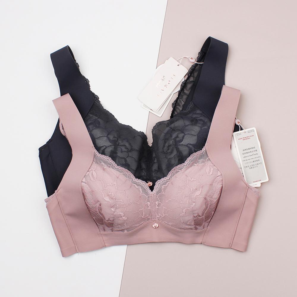 黛安芬高端款无钢圈大胸显小文胸