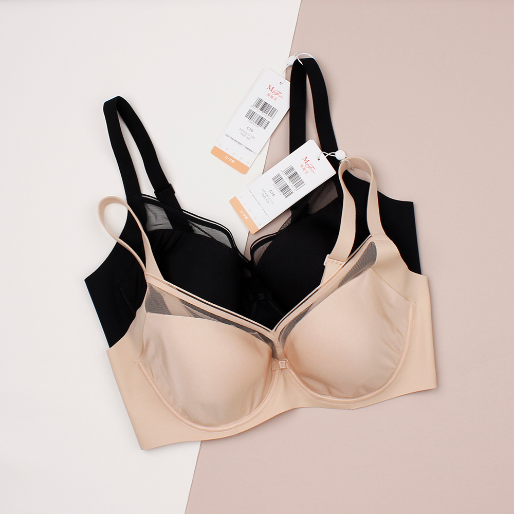 曼妮芬大胸显小软钢圈内衣收副乳