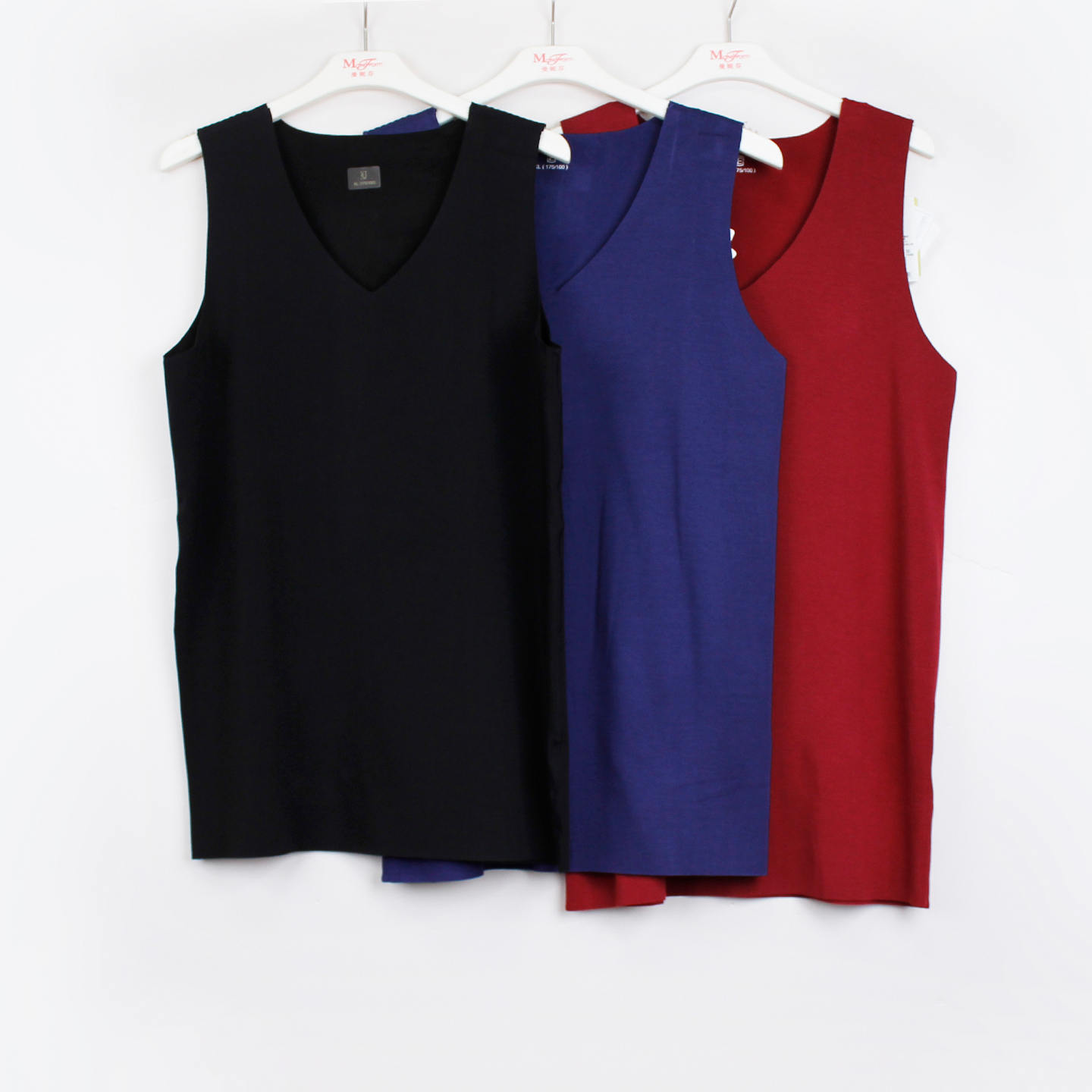 清仓伊尚杰男士无痕薄款保暖背心