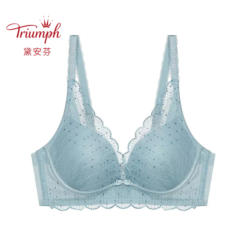 黛安芬水盈双生花无钢圈文胸
