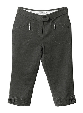 西J 杰西卡潮流新款百搭小个子纯色通勤七分裤女靴裤27462A