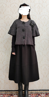 西J 杰西卡jessica法式条纹优雅针织开衫1840专柜折扣284548