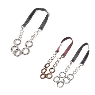 西W 柜340美式复古辣妹哥特金属五环项链毛衣链 873A81 873A82