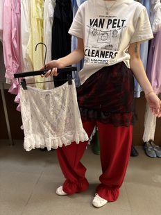 2026早春韩系甜美蕾丝屁帘百搭神器2035