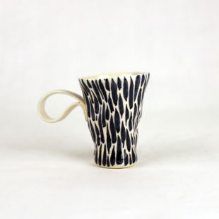 瓷二【未名海】咖啡杯马克杯手作咖啡杯青花瓷杯③