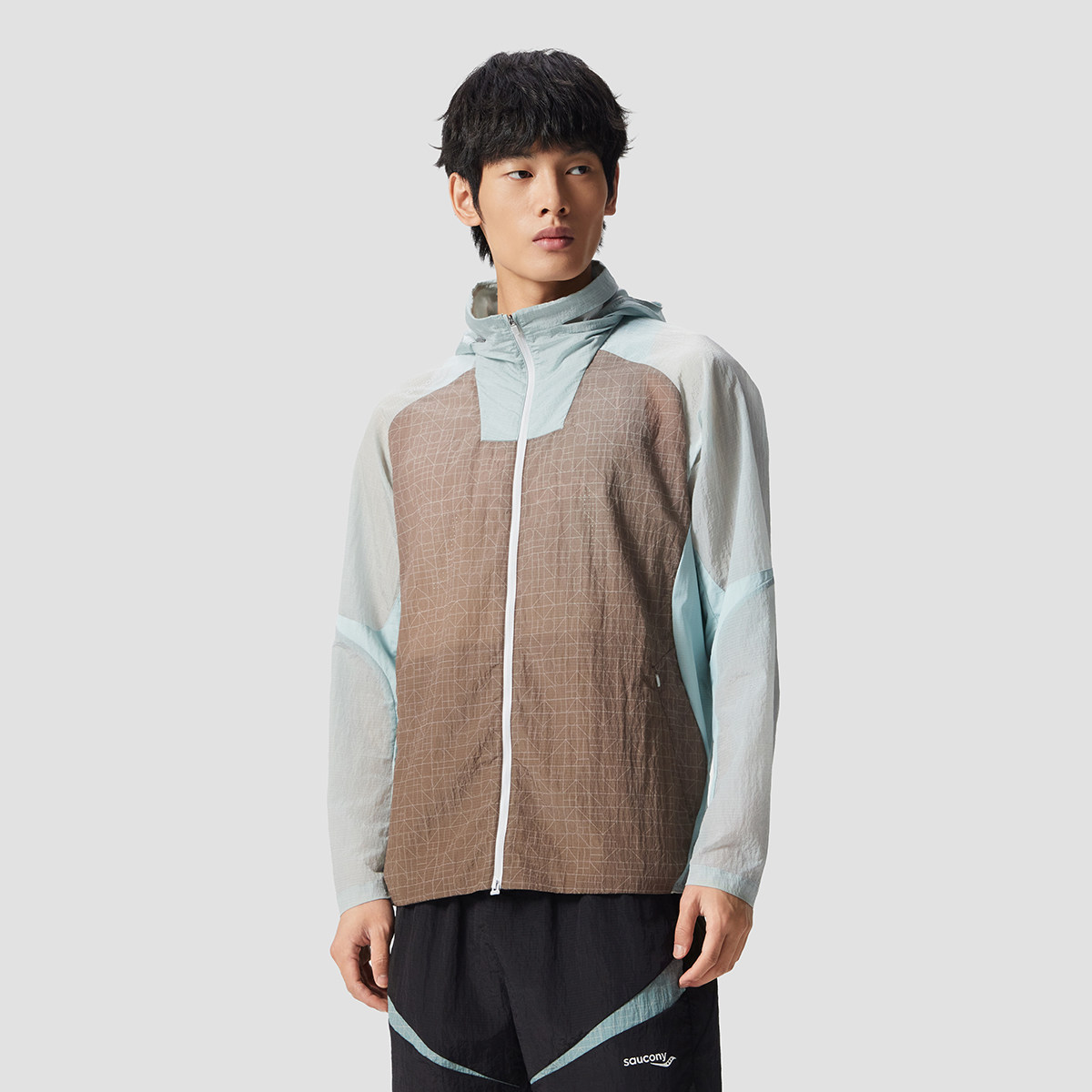 SAUCONY/索康尼男子轻薄柔软梭织外套跑步训练运动日常官仓直发