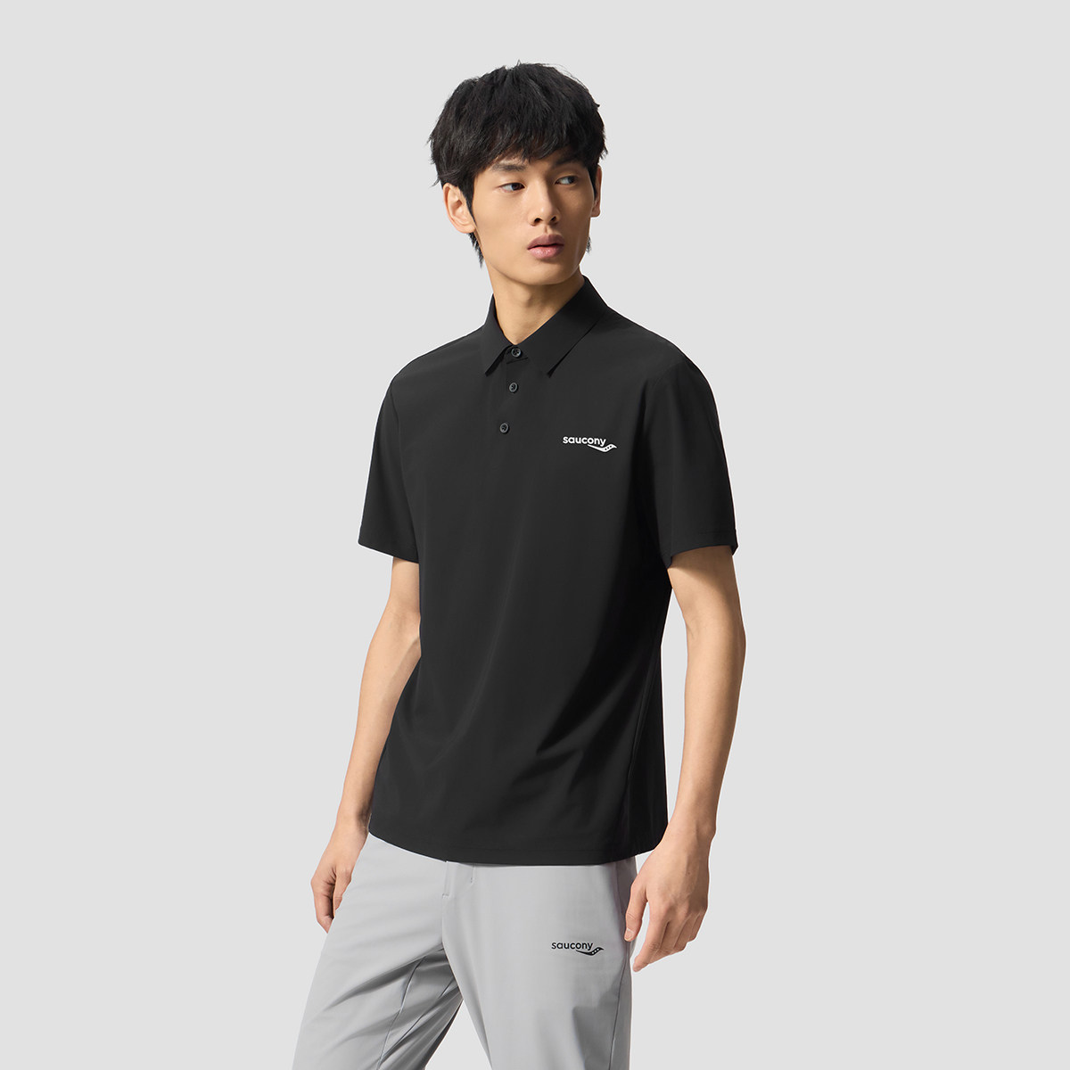 SAUCONY/索康尼男子短袖POLO衫舒适运动户外休闲宽松生活官仓直发
