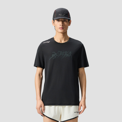 SAUCONY/索康尼男子宽松柔软舒适运动户外休闲圆领短T恤官仓直发