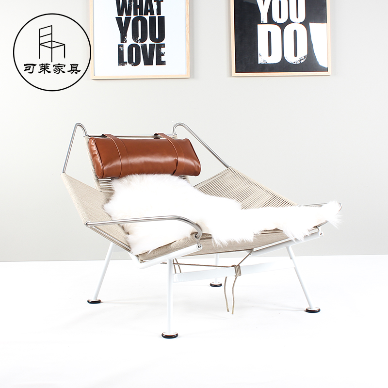 躺椅不锈钢北欧躺椅设计大师款