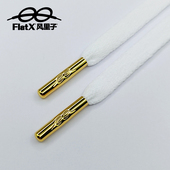 带黑白 KOBE 适配NB 高档电镀亮金色金属头扁鞋 AF1 VANS AJ1 DUNK