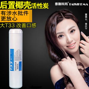 纯水机净水器滤芯 后置椰壳活性炭大T33 去异味改善口感