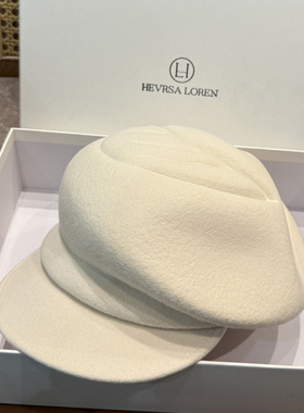 秋冬纯羊毛马术帽大头围骑士帽子女日系不规则报童帽显脸小气质潮