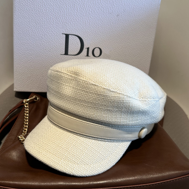 韩国气质简约画家帽复古英伦报童帽白色百搭八角帽时尚毛呢贝雷帽