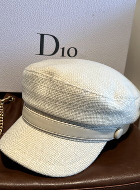 韩国气质简约画家帽复古英伦报童帽白色百搭八角帽时尚毛呢贝雷帽