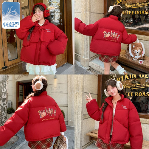 森女部落甜美风90白鸭绒羽绒服女2025新款秋冬百搭设计感宽松外套