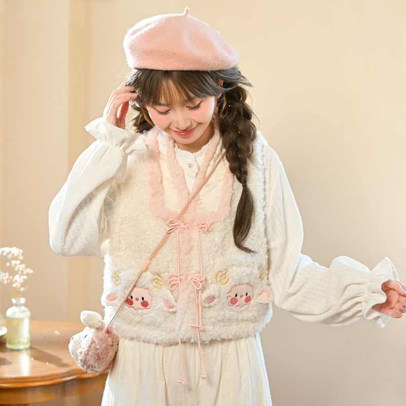 森女部落马甲女外套2025女装