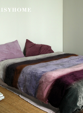 DAISYHOME极光晚霞加绒加厚冬季渐变牛奶绒保暖复古风床单四件套