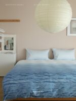 DAISYHOME Ocean Gradient Color 100-piece double-ply Pure Cotton printed four-piece Set All-cotton bedding, duvet cover and bed sheet style thumbnail 6