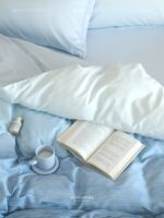DAISYHOME Ocean Gradient Color 100-piece double-ply Pure Cotton printed four-piece Set All-cotton bedding, duvet cover and bed sheet style thumbnail 4