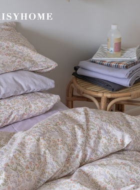 DAISYHOME【花季】全棉治愈系碎花四件套小清新韩式北欧ins风床单
