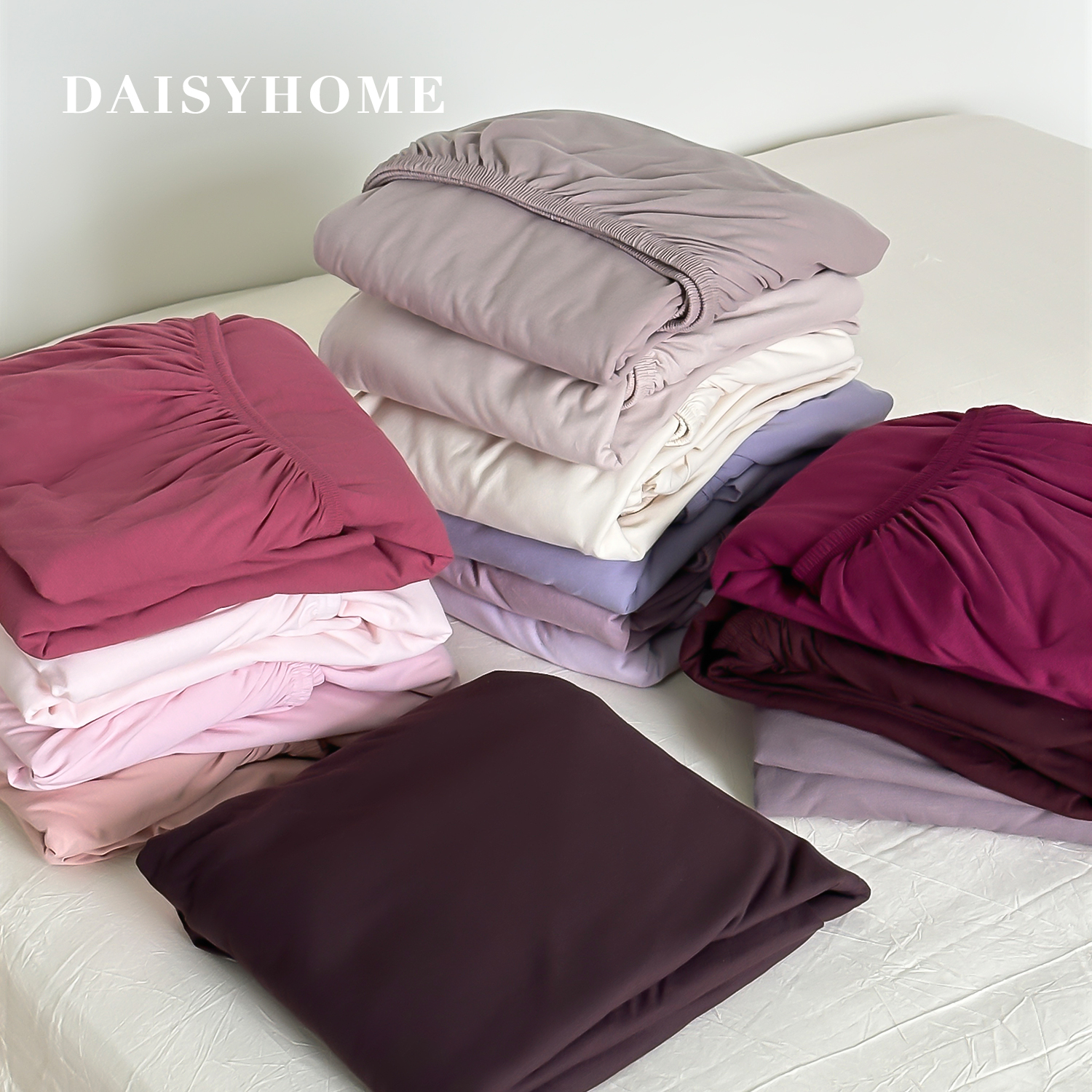 母婴级纯色针织棉全棉床笠