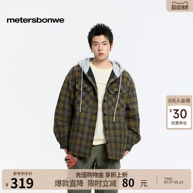 美特斯邦威纯棉衬衫外套图片