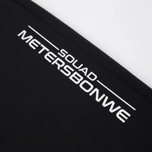 Мужские черные универсальные летние штаны, городской стиль, эластичная талия, свободный крой