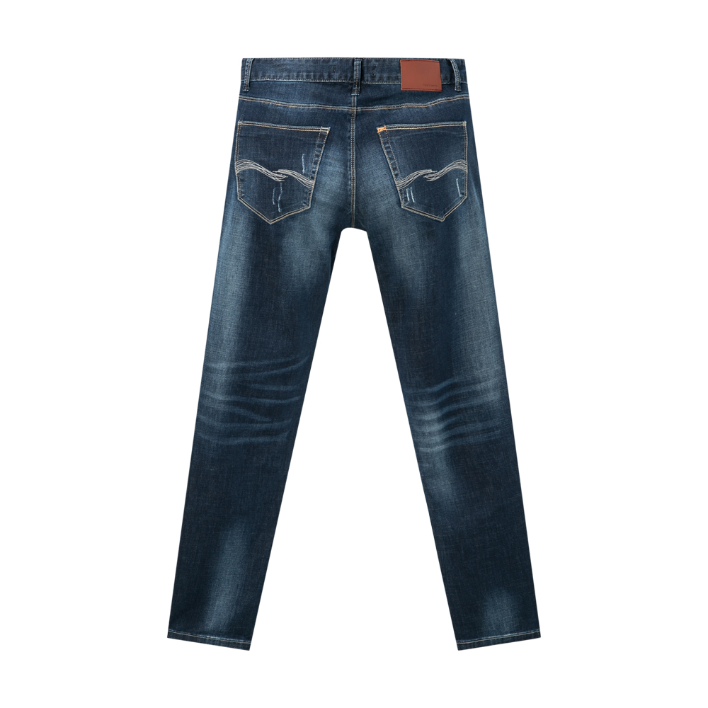 Jeans pour jeunesse super skinny METERS BONWE fibres élastiques 64% coton 23% polyester 11% de cellulose régénérée en polyuréthane de fibres (spandex) 2% pour été - Ref 1478949 Image 2