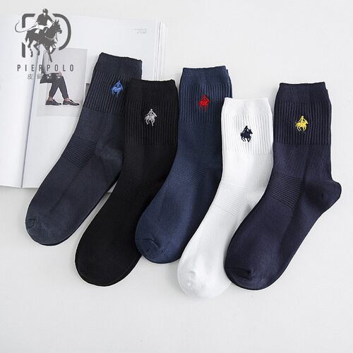 5双长袜吸汗商务PierPolo透气
