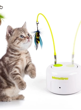 All For Paws Cat Teaser智能感应逗猫玩具360度旋转仿真解闷玩具