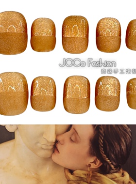 秋日的私语｜JOCo Fashion手工甲片美拉德半磨砂猫眼定制穿戴甲