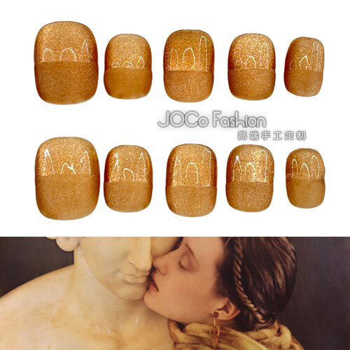 秋日的私语｜JOCo Fashion手工甲片美拉德半磨砂猫眼定制穿戴甲