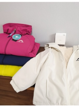 如此！120-170码男女童冬季连帽棉服 四色绗缝保暖防风厚外套