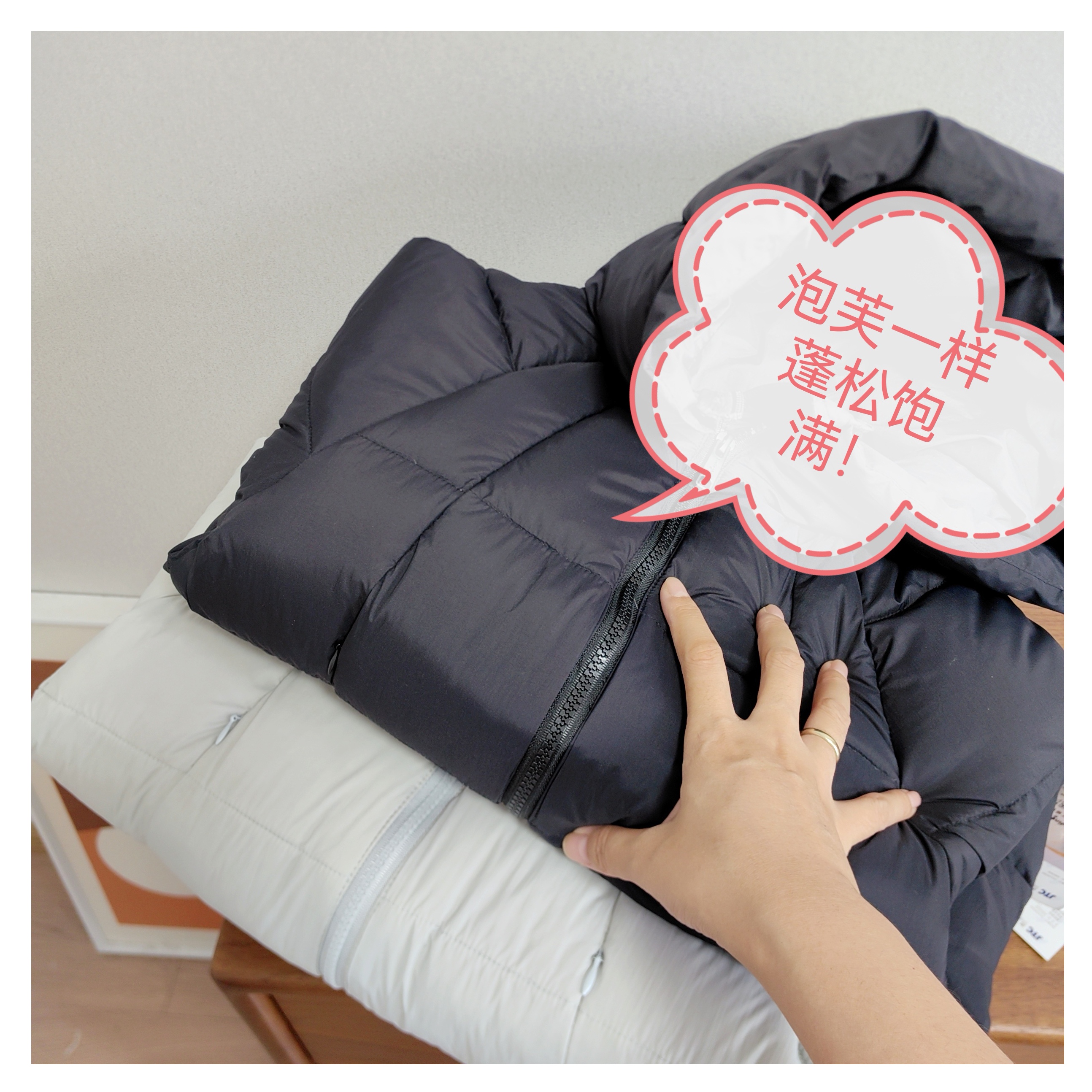 长款+中长款任选！像泡芙一样蓬松饱满 高克重连帽过膝长款羽绒服