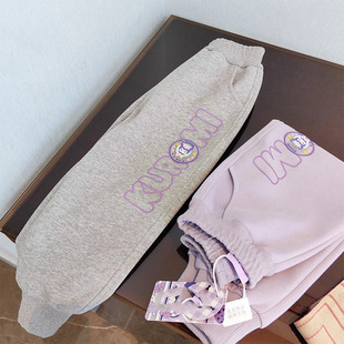 好穿不变形不起球 休闲卫裤 110 纯棉运动裤 160女童秋季 可亮灯哦