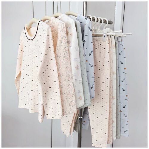 咆哮推荐 闭眼入 110-170卡通保暖秋衣秋裤 男女童家居服睡衣套装