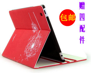 Apple tablet set ipad2 bảo vệ bìa ipad4 vỏ bảo vệ ipad3 da trường hợp siêu mỏng phụ kiện vỏ