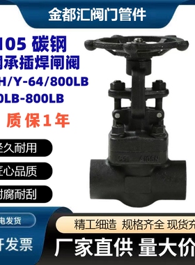 Z61H-800LB锻钢承插焊闸阀高温高压导热油蒸汽闸阀425度DN15 PN64