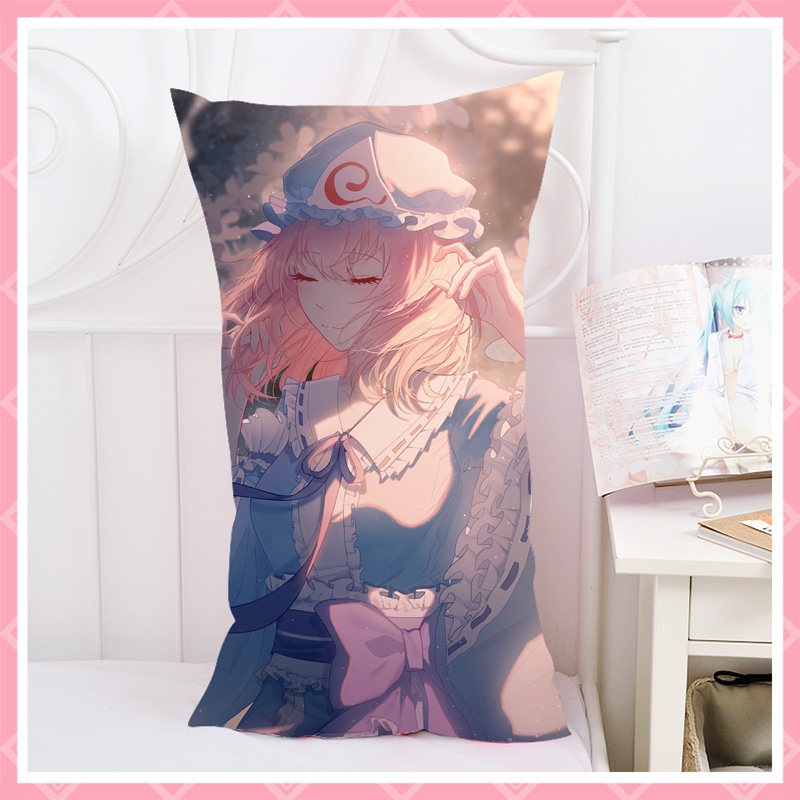 东方project 西行寺幽幽子动漫定制睡觉抱枕长条靠枕可爱坐垫周边