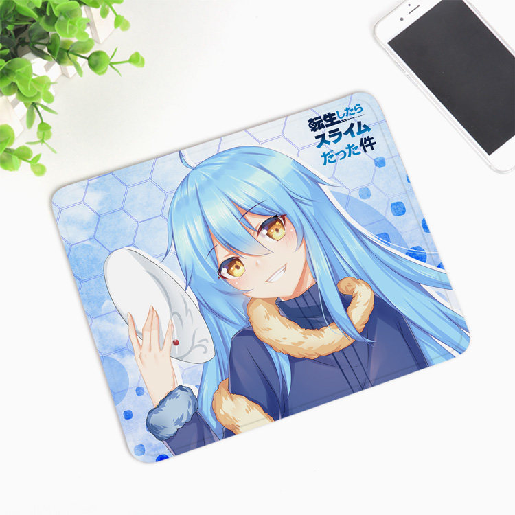 史莱姆 利姆露动漫二次元周边定制小号鼠标垫 可爱桌垫护腕键盘垫