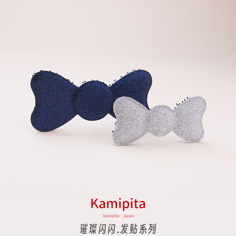 Kamipita进口发饰INS明星闪闪网红魔术贴碎发贴百搭纯色刘海发贴