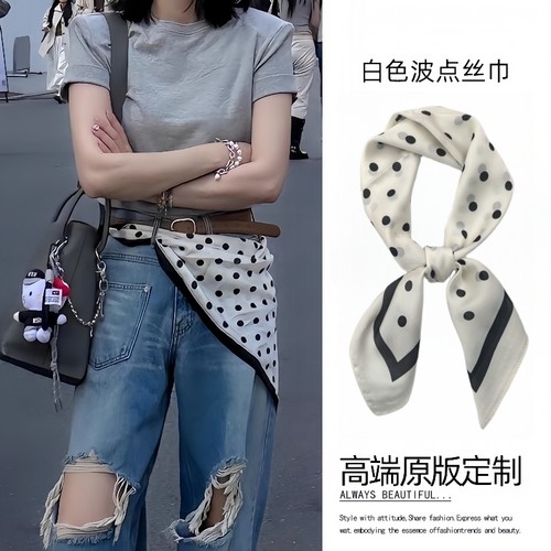 2025新款韩国小方巾夏季叠穿