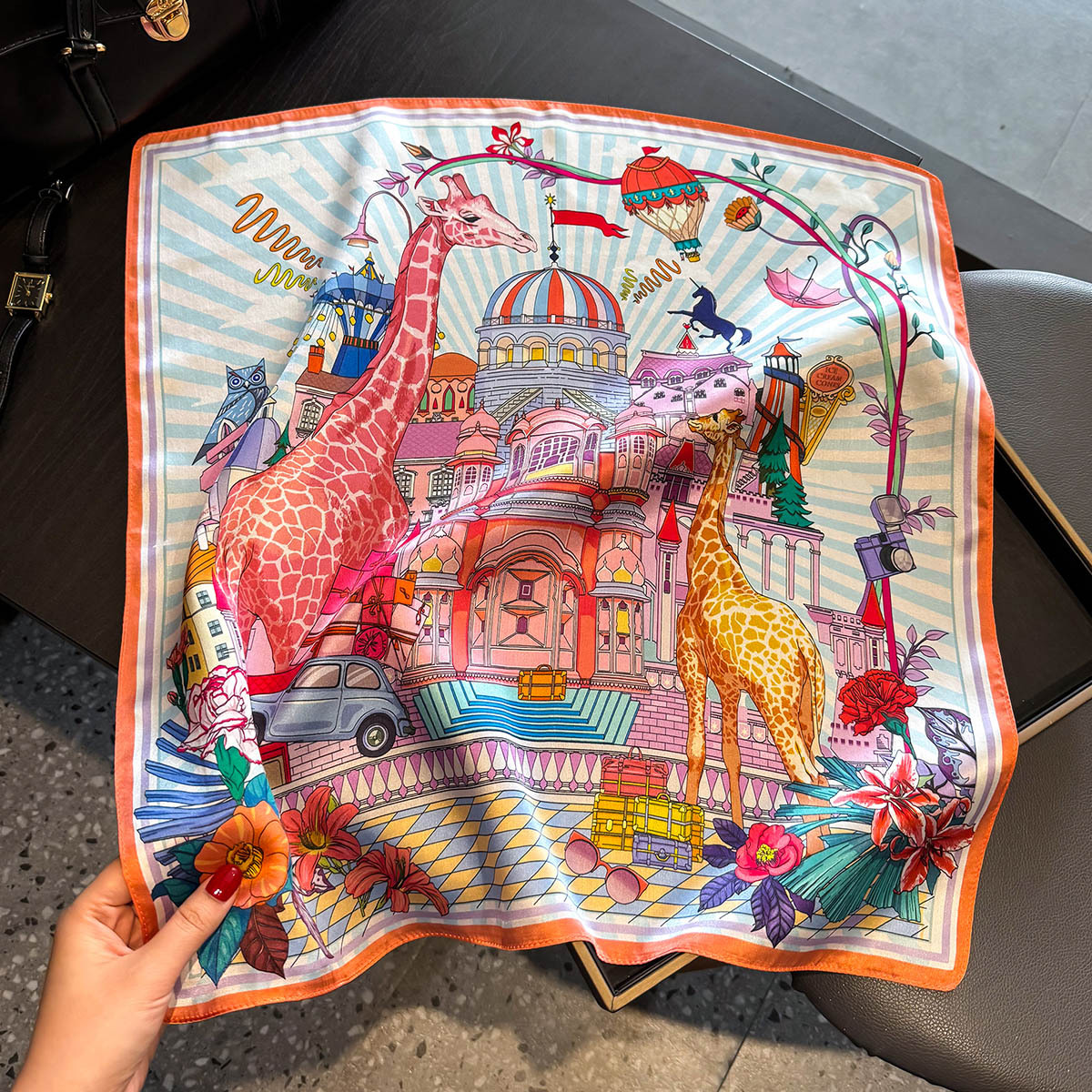 53cm真丝小方巾女士围巾