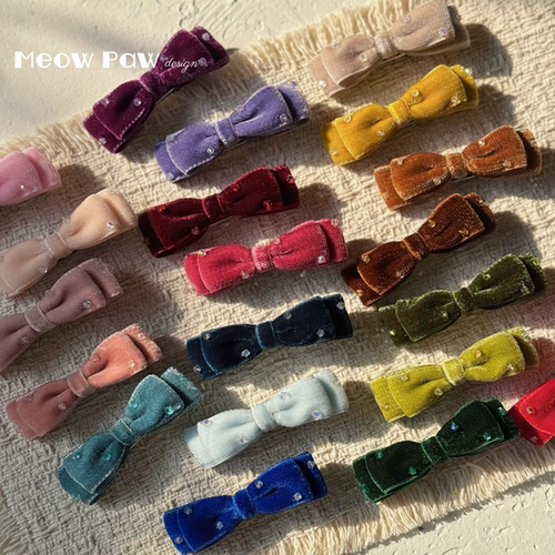 质感高级的手缝珠发夹适合小朋友